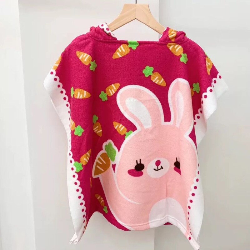 Kids Hooded Towels Cartoon Design